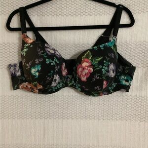 Torrid Black Floral Women's Bra